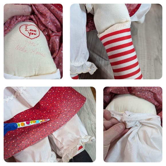 Raggedy Ann & Andy Dolls Vintage 25" - Picture 8 of 9